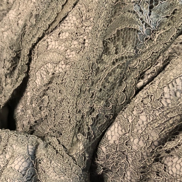 Silver Lace Halter Knee Length - Picture 7 of 12